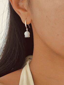 Lily Of The Valley Sterling Silver Dangle Earrings, 4 of 11