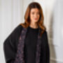 Leopard Print And Black Reversible Kimono, thumbnail 3 of 10