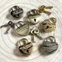 Personalised Wedding Antique Bronze Heart Padlock, thumbnail 3 of 5