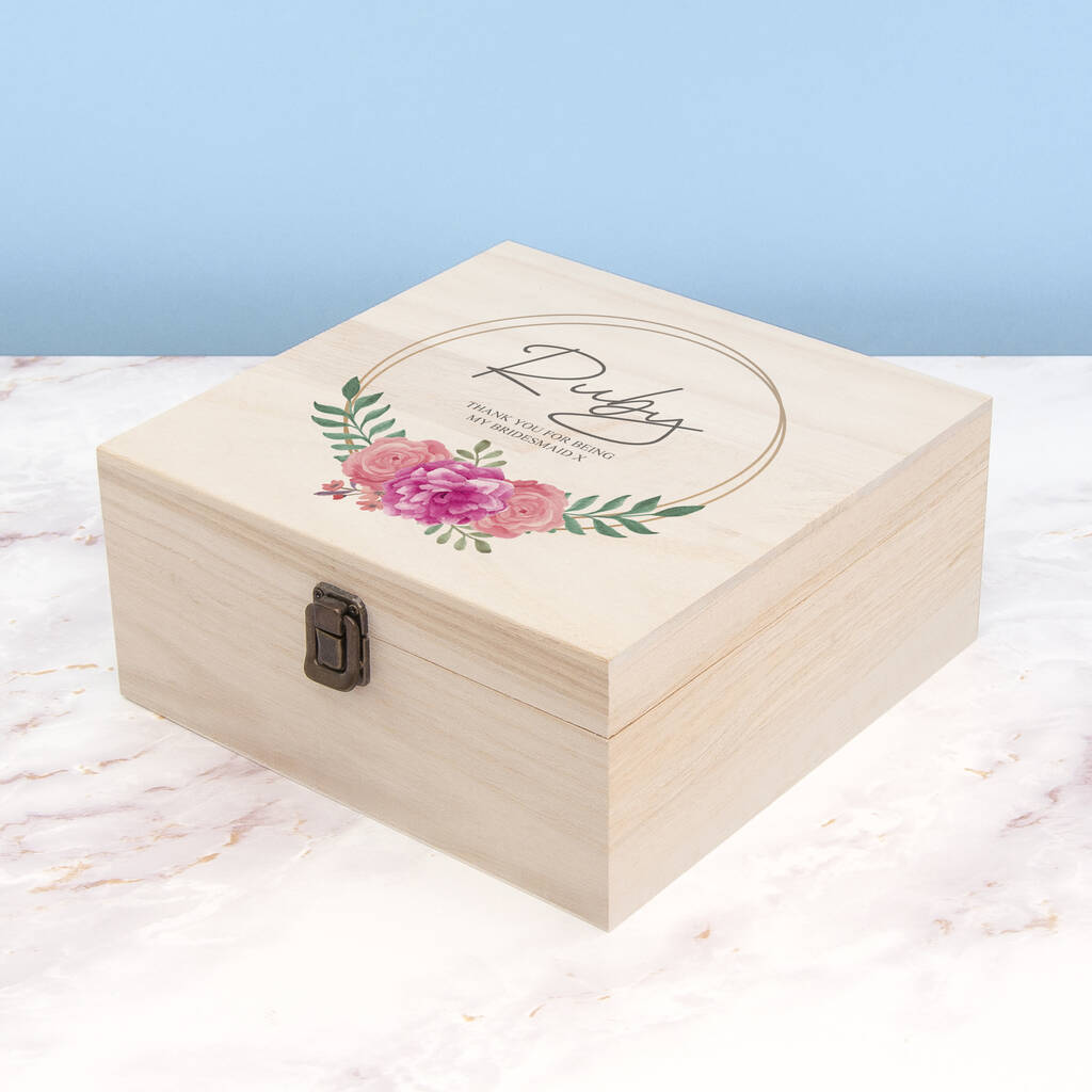 Personalised Wedding Party Memory Box By JUNGLEY