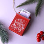 G Decor Tis The Season Wooden Post Box Christmas Secret Note And Gift Holder, thumbnail 3 of 4