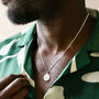 Men's Personalised Sterling St Christopher Necklace, thumbnail 2 of 10