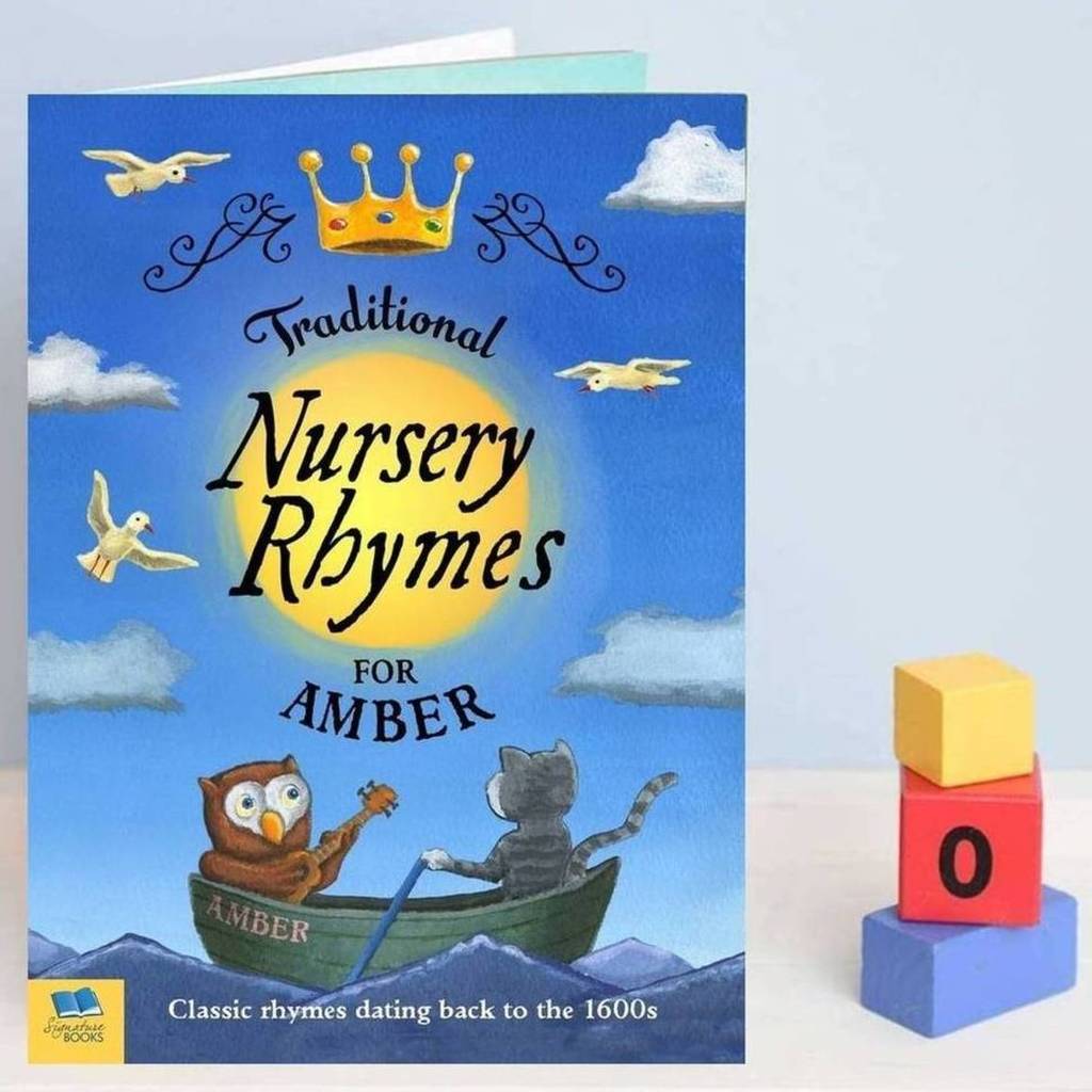 personalised book of nursery rhymes by alice frederick
