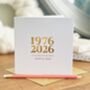 50th Golden Wedding Anniversary Personalised Card, thumbnail 1 of 4