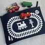 Personalised Railway Travel Play Mat Bag, thumbnail 1 of 6
