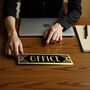 Office Metal Door Sign Art Deco Or Modern, thumbnail 4 of 6