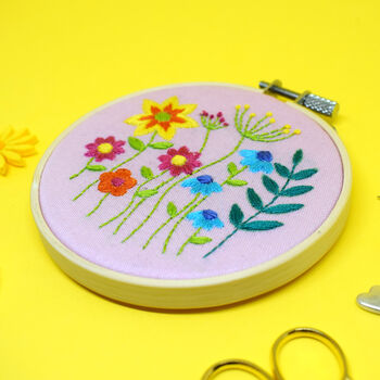 Spring Meadow Embroidery Craft Kit, 5 of 6