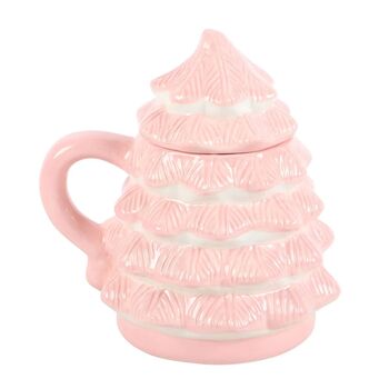 Pink Christmas Tree Mug, 2 of 3