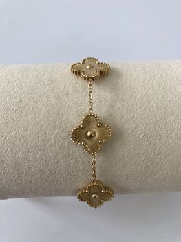 Gold Clover Charm Bracelet, 4 of 4