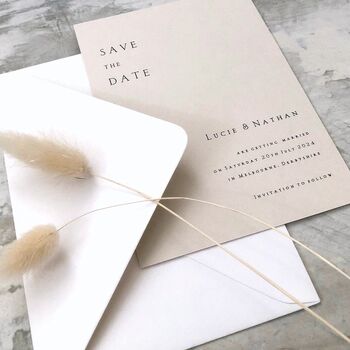 The Minimalist Save The Date Cards, 3 of 10