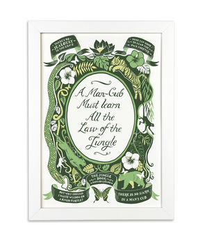 jungle book famous quotes print by lucy loves this