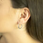 Sterling Silver Persian Waves Hoops, thumbnail 3 of 4