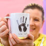 Father's Day Child's Hand Print Mug Personalised, thumbnail 4 of 6