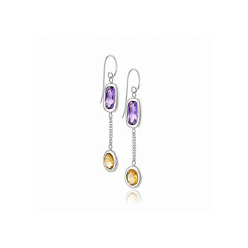 Desert Moonlight Chandelier Earrings In Sterling Silver, 2 of 5