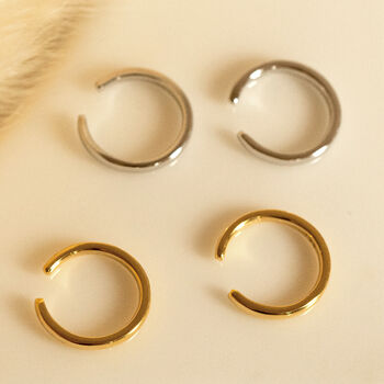 Gold Thin Ear Cuffs Pair, 3 of 4