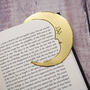 'Midnight Readers Club' Moon Brass Bookmark, thumbnail 7 of 7