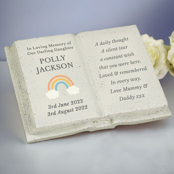 Personalised Rainbow Memorial Book, 2 of 3