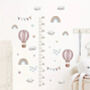 Height Chart ‘Hot Air Balloons’ Removable Wall Stickers, thumbnail 4 of 4