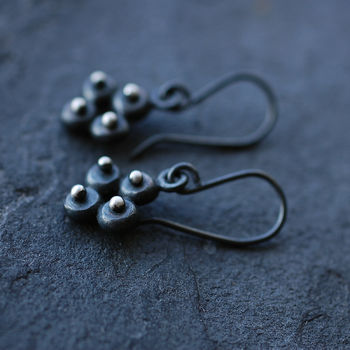 Recycled Silver Quatrefoil Earrings, 2 of 5