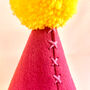 Colourful Felt Any Age Birthday Party Hat, thumbnail 3 of 4
