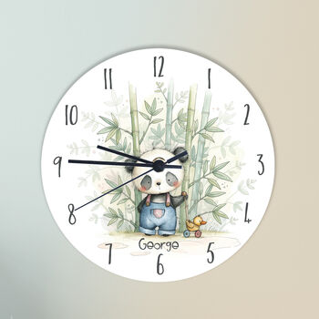 Personalised Panda Bedroom Clock, 3 of 5