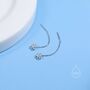 Sterling Silver Tiny Flower Ear Threaders, thumbnail 6 of 9