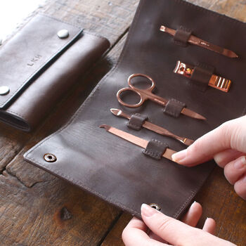 Personalised Leather Grooming Kit, 10 of 10