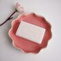 Handmade Pink Ceramic Curvy Soap Dish, thumbnail 11 of 12