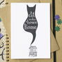 'A Cat Makes A House A Home' Greetings Card, thumbnail 2 of 6