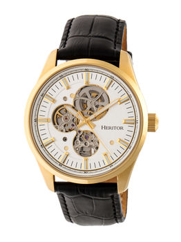 Heritor Automatic Stanley Semi Skeleton Mens Watch, 6 of 7