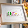 Personalised Papercut Welly Boot Print, thumbnail 2 of 5