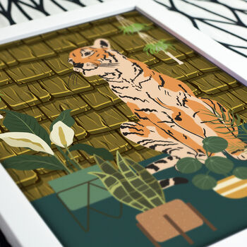 Tiger In Room Art Print, 3 of 3