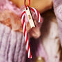 Personalised Christmas Candy Cane Decoration, thumbnail 1 of 6