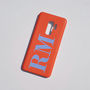 Personalised Terracotta Orange And Blue Phone Case, thumbnail 4 of 8