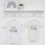 Dots And Dashes Unisex Brother Sister T Shirt Set, thumbnail 3 of 5