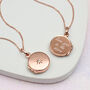 Personalised Silver Or Rose Gold Plated Loved Locket, thumbnail 3 of 8
