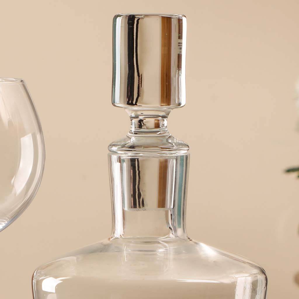 personalised gin decanter and glasses by dibor