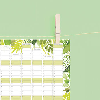 2024 Botanical Wall Calendar And Year Planner, 5 of 5