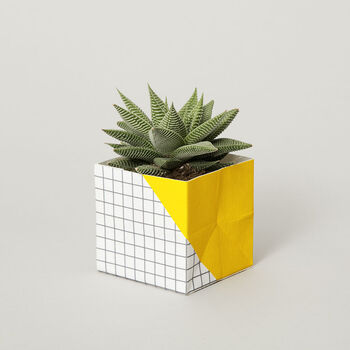 Geometric Plant Pot Cover Small, 7 of 7