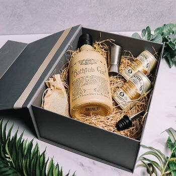 Personalised Bathtub Gin Gift Set In Luxury Gift Box, 2 of 5