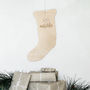 Personalised Wooden Stocking Wall Hanging, thumbnail 1 of 4