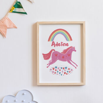 Personalised Rainbow Unicorn Print, 2 of 2