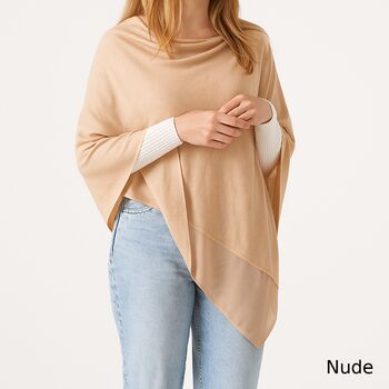 Light Weight Wool Mix Poncho, 11 of 12