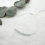 Aquamarine Silk Bracelet March Birthstone Jewellery, thumbnail 3 of 5