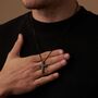 Silver Personalised Cross Pendant, thumbnail 6 of 11