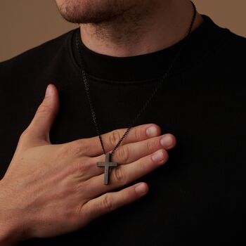 Silver Personalised Cross Pendant, 6 of 11