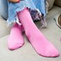 Women's Bamboo Socks Plain Pink, thumbnail 1 of 6