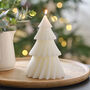 White Christmas Tree Candle, thumbnail 1 of 2