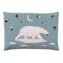 Polar Bear Cushion With Sequin Stars, thumbnail 1 of 5