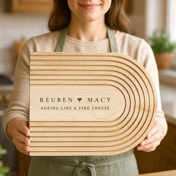 Personalised Maple Cheese Board Gift, 3 of 10